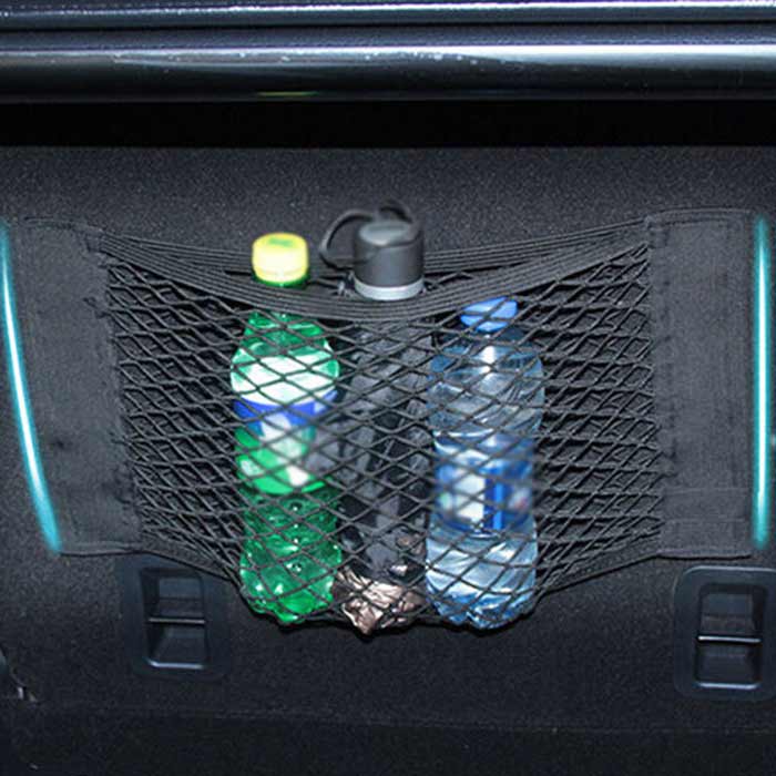 Universal Car Boot Seat Side Back Storage Net Mesh Bag Phone Holder Pocket Organizers