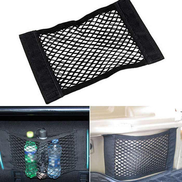 Universal Car Boot Seat Side Back Storage Net Mesh Bag Phone Holder Pocket Organizers