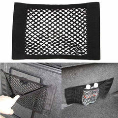 Universal Car Boot Seat Side Back Storage Net Mesh Bag Phone Holder Pocket Organizers