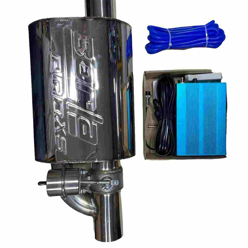 Borl Single Tip Valvetronic Exhaust Remote With Vacuum Valve For All Car.
