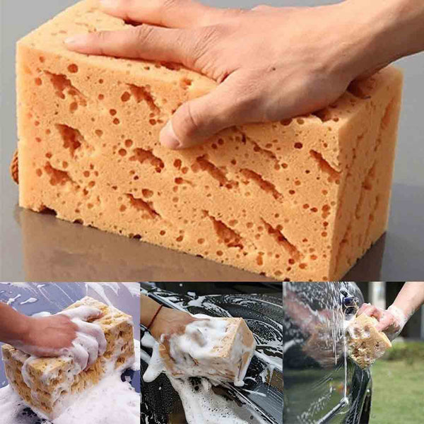 Brown Honeycomb Type Big Macroporous Car Coral Cleaning Washing Sponge Wash
