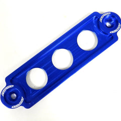 UNIVERSAL BLUE BILLET ALUMINIUM BATTERY TIE DOWN SMALL BRACKET FOR CAR