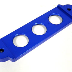 UNIVERSAL BLUE BILLET ALUMINIUM BATTERY TIE DOWN SMALL BRACKET FOR CAR