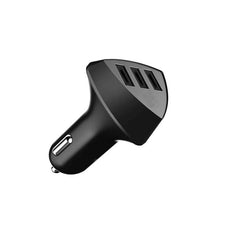 3 USB 4.2A High Quality Aliens Port Car Charger RCC304 - Black