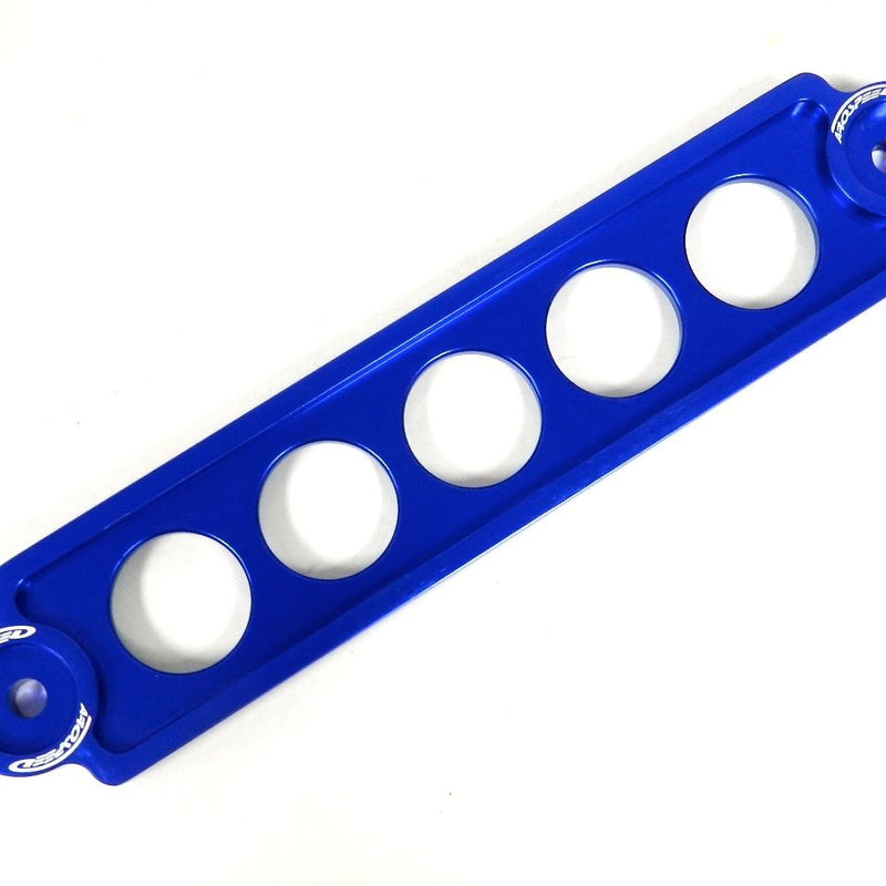 UNIVERSAL BLUE BILLET ALUMINIUM BATTERY TIE DOWN BIG BRACKET FOR CAR