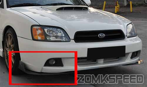 BUMPER BODY KIT SPLITTERS FLEX CANARDS FLIPPERS VALANCE SPOILER LIP (502)