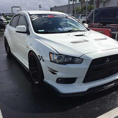 2pcs MEDIUM Black Carbon Fiber Pattern Trim Bumper Fins Diffuser Canards Splitters Kits