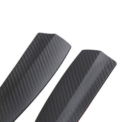 2pcs BIG Size Car SUV Bumper Edge Lip Anti-rub Protector Carbon Fiber Texture Rubber Strips