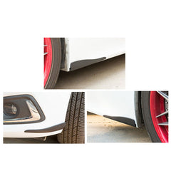 2pcs BIG Size Car SUV Bumper Edge Lip Anti-rub Protector Carbon Fiber Texture Rubber Strips