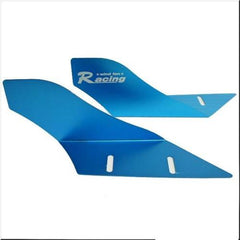 CAR RACING WIND FAN ALUMINUM BUMPER SPLITTER SPOILER WING X 2 PIECES BLUE