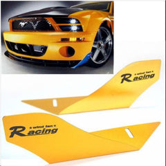 CAR RACING WIND FAN ALUMINUM BUMPER SPLITTER SPOILER WING X 2 PIECES GOLD