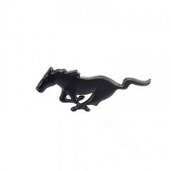 Front Grill Black Galloping Horse 3D Car Emblem Tuning Metal Logo Badge