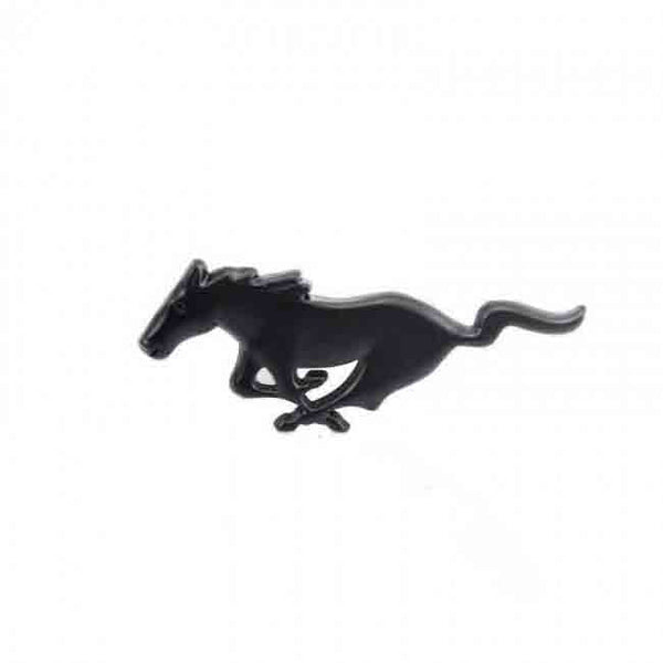 Front Grill Black Galloping Horse 3D Car Emblem Tuning Metal Logo Badge