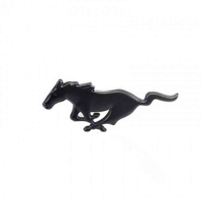 Front Grill Black Galloping Horse 3D Car Emblem Tuning Metal Logo Badge