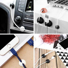 CABLE CLIPS MULTI PURPOSE CABLE ORGANIZER , WIRE HOLDER FOR DESK AND TABLE USE