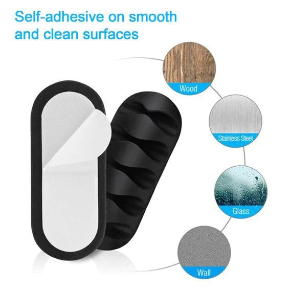 CABLE CLIPS MULTI PURPOSE CABLE ORGANIZER , WIRE HOLDER FOR DESK AND TABLE USE