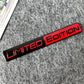 3D Metal 'Limited Edition' Car Emblem – Premium Alloy Body Decal