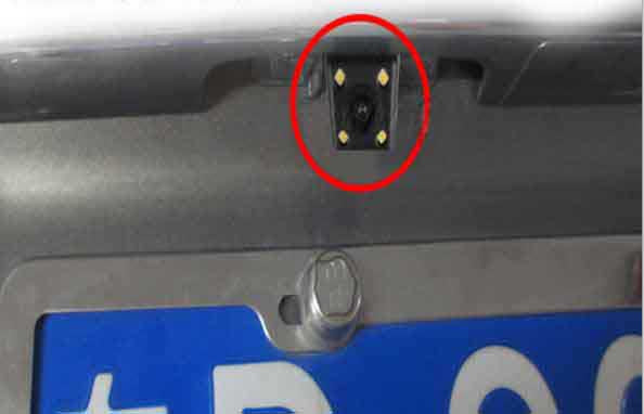 4LED CCD Night Vision Car Rear View Backup Reverse Parking Number Plate Camera 110Wide-angle