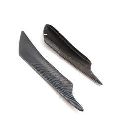4pcs Universal, Carbon Fiber Color Car Front Bumper Fins Body Spoiler Canards