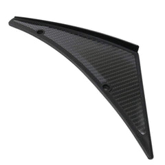 Carbon Fiber Look Canards Kit 4-Piece Front/Rear Bumper Fins Universal Fit