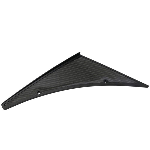 Carbon Fiber Look Canards Kit 4-Piece Front/Rear Bumper Fins Universal Fit