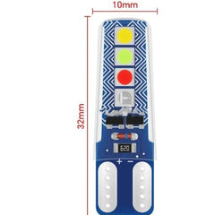 Car 10 Pcs Vehicle Parking T10 LED Light Bulb, 8 SMD Bright, Waterproof, Exterior Licence Plate Universal for all Motorcycles, Bikes, Cars, 5W 12V DC