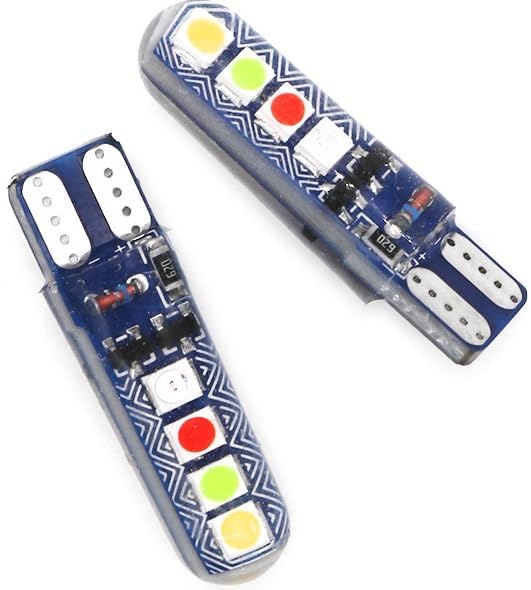 Car 10 Pcs Vehicle Parking T10 LED Light Bulb, 8 SMD Bright, Waterproof, Exterior Licence Plate Universal for all Motorcycles, Bikes, Cars, 5W 12V DC