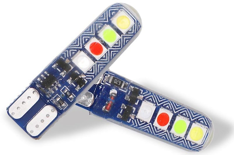 Car 10 Pcs Vehicle Parking T10 LED Light Bulb, 8 SMD Bright, Waterproof, Exterior Licence Plate Universal for all Motorcycles, Bikes, Cars, 5W 12V DC