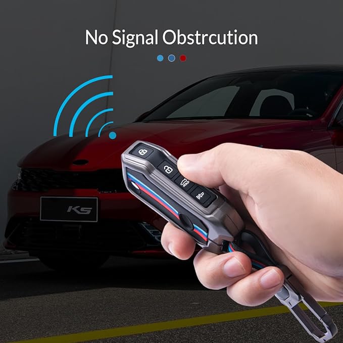 Car 2 Button Smart Key Metal Key Cover Compatible with Honda City, I-VTEC, I-Dtec, Amaze, WRV, CRV, Jazz Etc