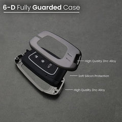 Car 3 BUTTON Metal Key Cover Suitable For MG HECTOR, COMET EV, HECTOR PLUS, ASTOR, GLOSTER AND ZS EV