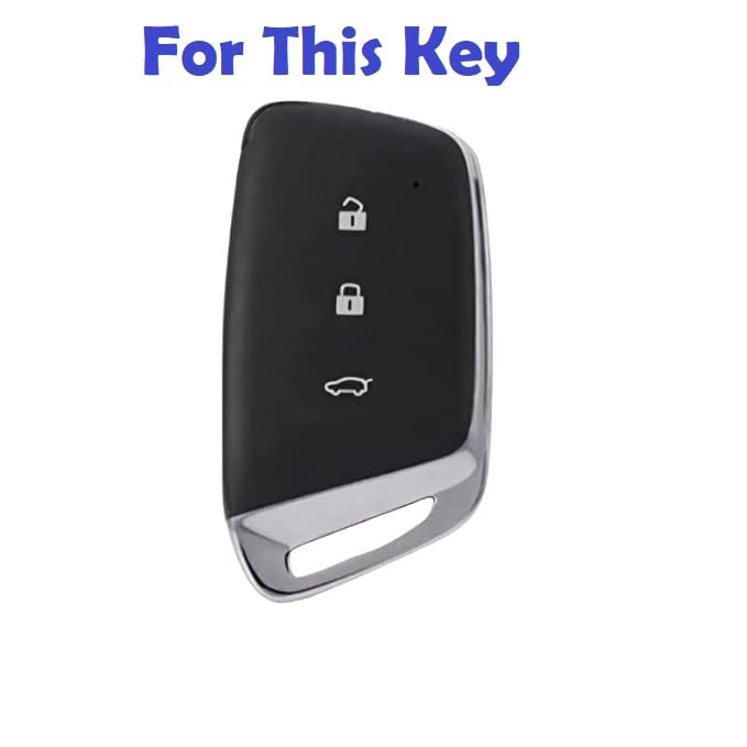 Car 3 BUTTON Metal Key Cover Suitable For MG HECTOR, COMET EV, HECTOR PLUS, ASTOR, GLOSTER AND ZS EV