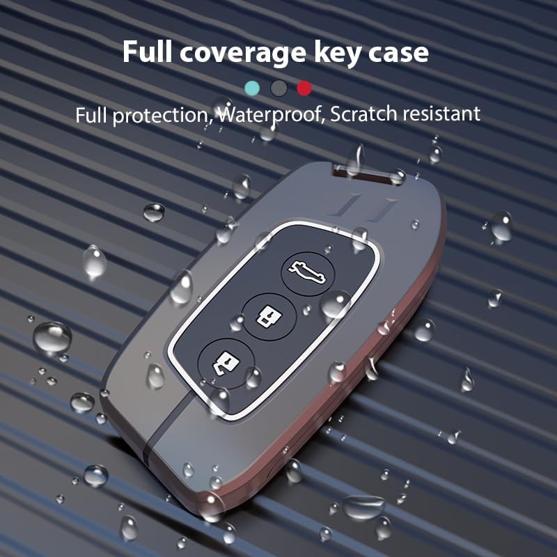 Car 3 BUTTON Metal Key Cover Suitable For MG HECTOR, COMET EV, HECTOR PLUS, ASTOR, GLOSTER AND ZS EV