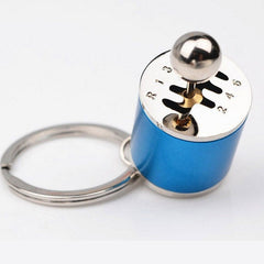 Car 6 Speed Gearbox Gear Shift Key Chain Ring Fob Keyring Racing Tuning Model