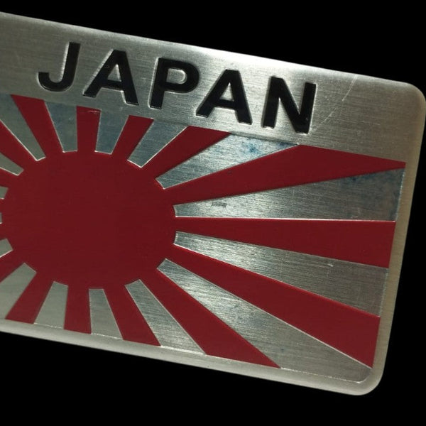 Car Aluminum JDM Japan Japanese Flag Exterior Accessories Emblem Badge Sticker Decal