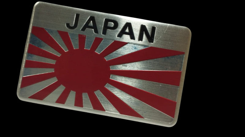 Car Aluminum JDM Japan Japanese Flag Exterior Accessories Emblem Badge Sticker Decal