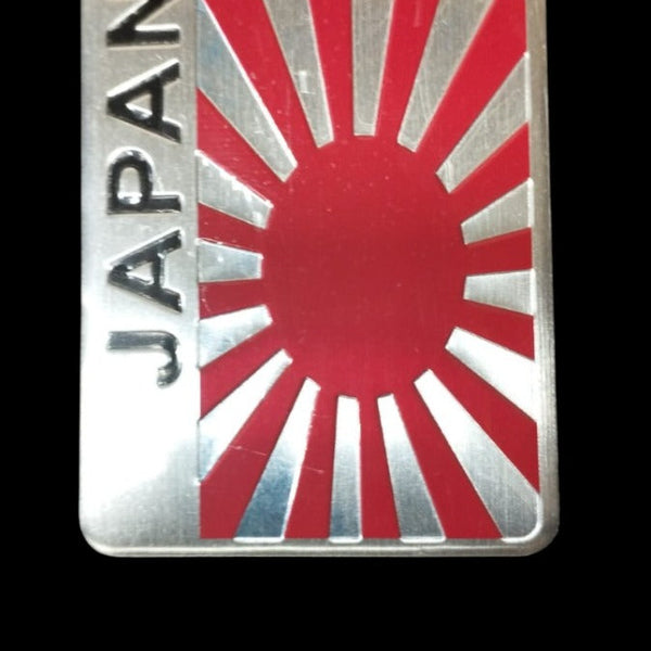 Car Aluminum JDM Japan Japanese Flag Exterior Accessories Emblem Badge Sticker Decal