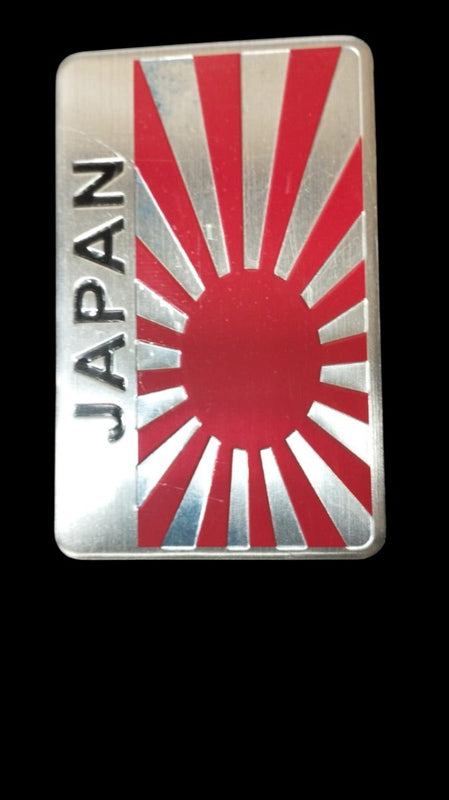 Car Aluminum JDM Japan Japanese Flag Exterior Accessories Emblem Badge Sticker Decal
