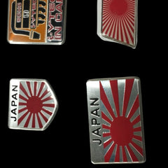 Car Aluminum JDM Japan Japanese Flag Exterior Accessories Emblem Badge Sticker Decal