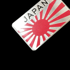 Car Aluminum JDM Japan Japanese Flag Exterior Accessories Emblem Badge Sticker Decal