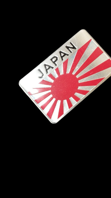 Car Aluminum JDM Japan Japanese Flag Exterior Accessories Emblem Badge Sticker Decal