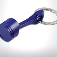 Car and Bike Racing Metal Keychain Engine Block Piston/ Rod Assembly Keyring (Blue)