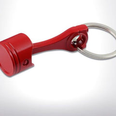 Car and Bike Racing Metal Keychain Engine Block Piston/ Rod Assembly Keyring (RED)