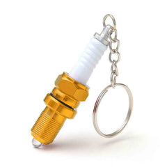 Car and Bike Racing Metal Keychain Engine Spark Plug Assembly Keyring