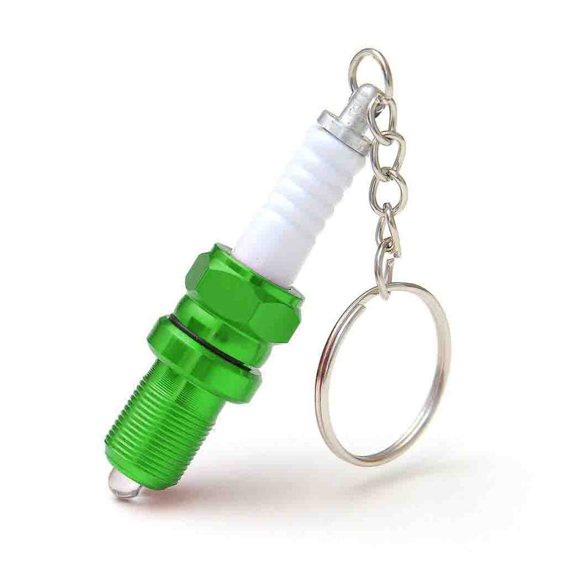 Car and Bike Racing Metal Keychain Engine Spark Plug Assembly Keyring
