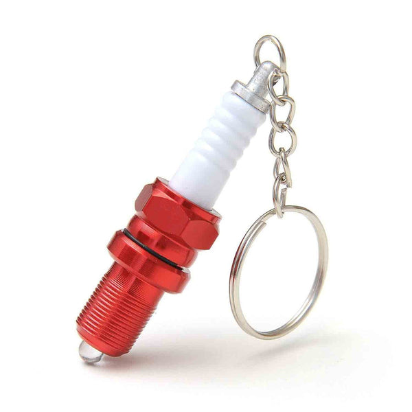 Car and Bike Racing Metal Keychain Engine Spark Plug Assembly Keyring