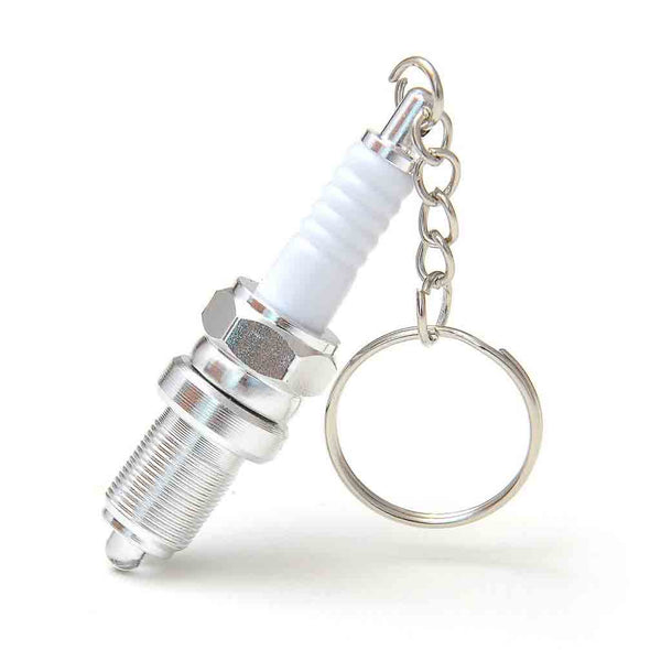 Car and Bike Racing Metal Keychain Engine Spark Plug Assembly Keyring