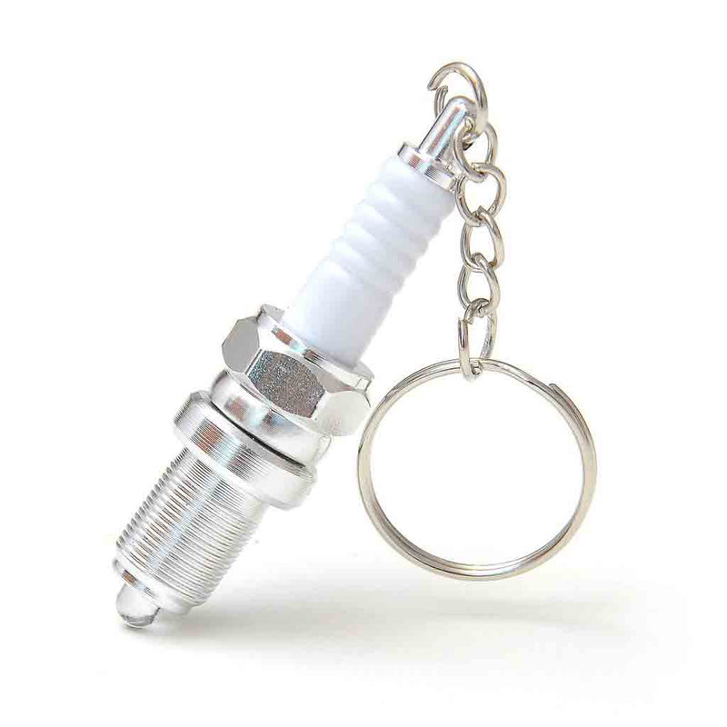 Car and Bike Racing Metal Keychain Engine Spark Plug Assembly Keyring