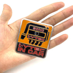 Car Autotmotive Exterior Accessories Honda i-VTEC Trunk Side Rear Metal Emblem Badge Decal Sticker