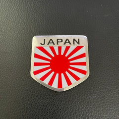 Car Autotmotive Exterior Accessories Japanese Shield Flag Trunk Side Rear Metal Emblem Badge Decal Sticker