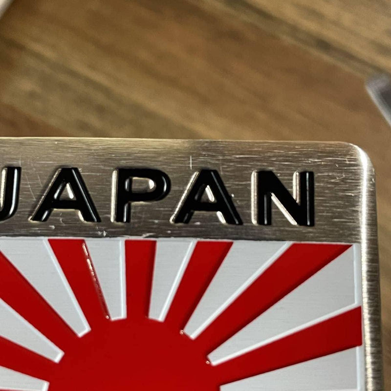 Car Autotmotive Exterior Accessories Japanese Shield Flag Trunk Side Rear Metal Emblem Badge Decal Sticker